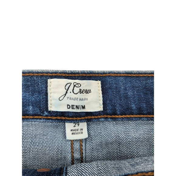 J.Crew Denim Mini Skirt Sz 29 Button Front Y2K Indie Grunge Vibe - Picture 3 of 3